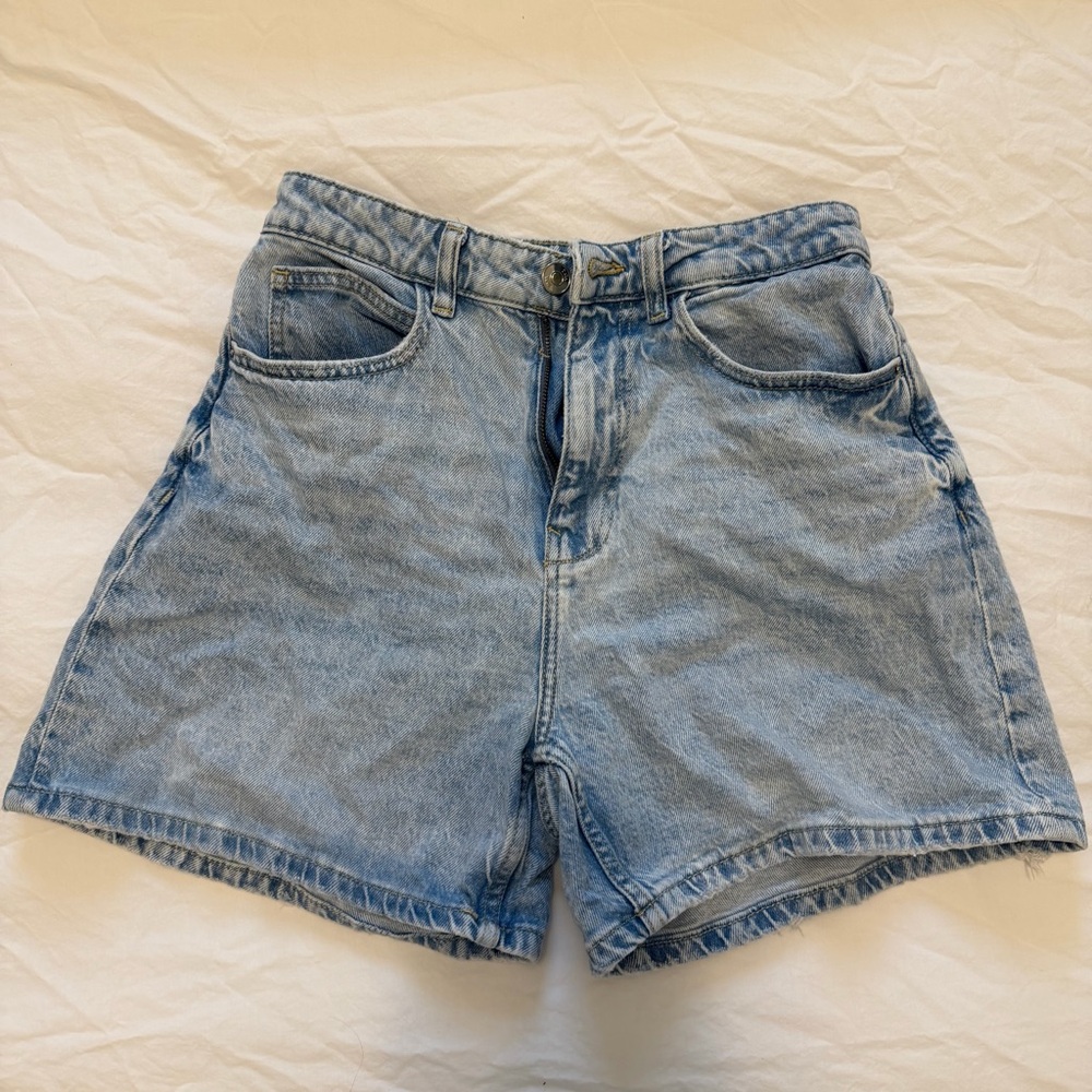 Zara Sky Blue Denim Pants